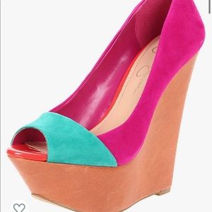 Super cute platform wedge heel